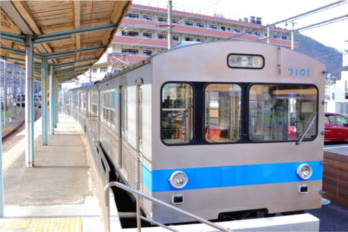 飯坂線曽根田駅 お休み処「ナナセン」