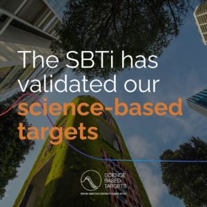 The SBTi has validated our science-based targets
